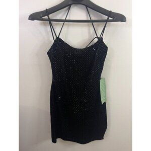 City Triangles Womens Black Sequin Dress Size 7‎ (NWT)